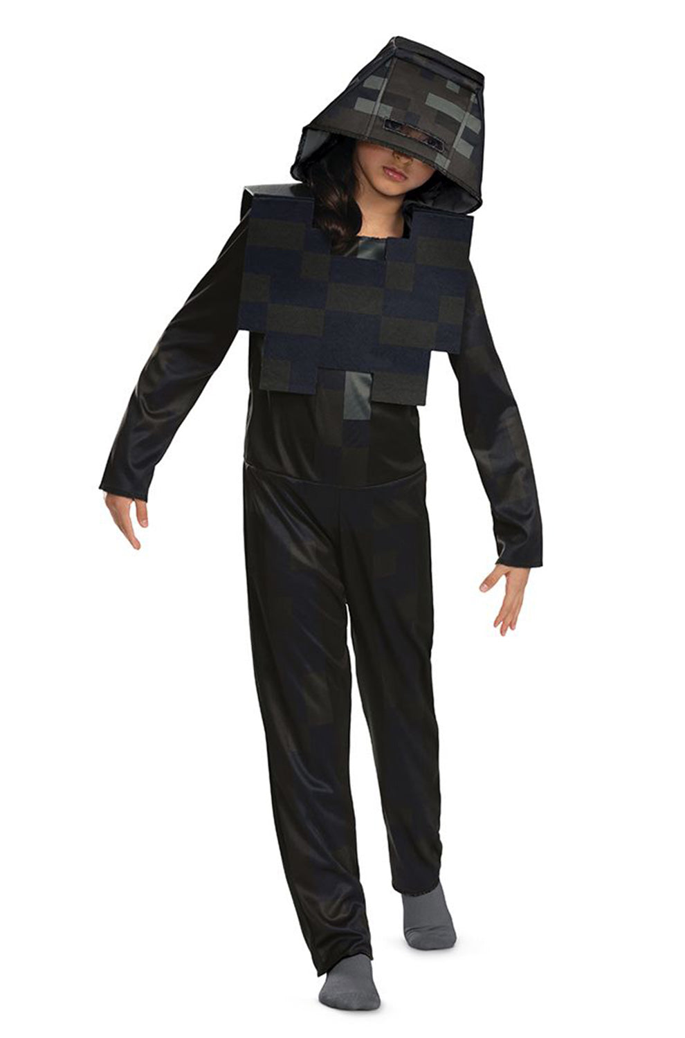 Wither Skeleton Hooded Jumpsuit Classic Child Costume