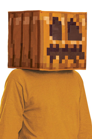 Jack O'Lantern Block Head Mask