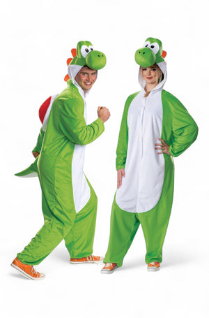 Yoshi Hooded Jumpsuit Adult Costume