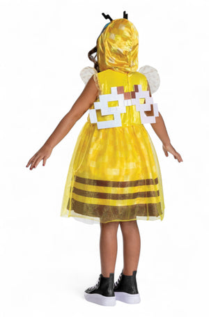 Minecraft Bee Hooded Dress Child Costume
