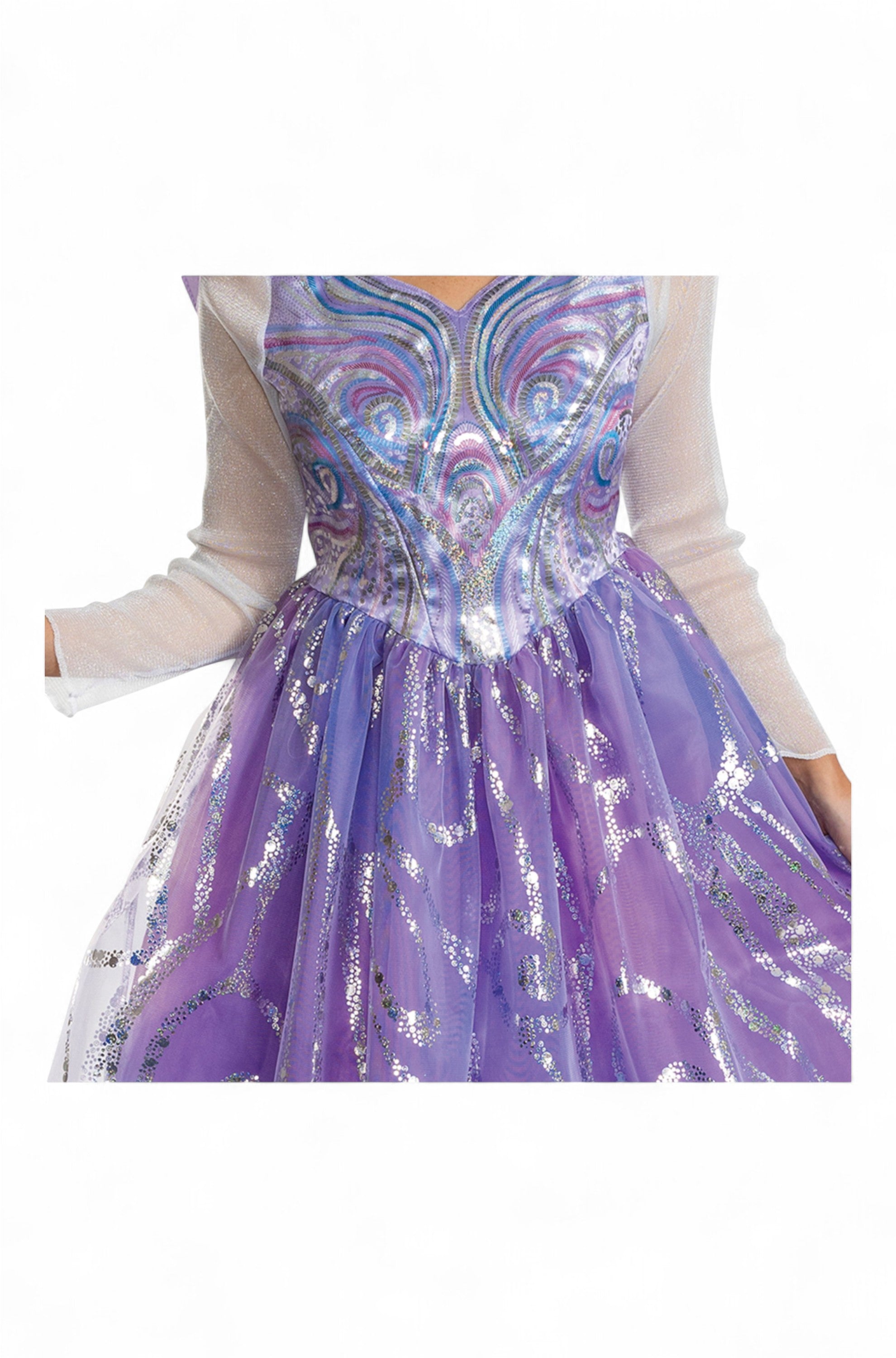Adults Deluxe Wicked: For Good Glinda Dress Costume Adults Deluxe Wicked: For Good Glinda Dress Costume