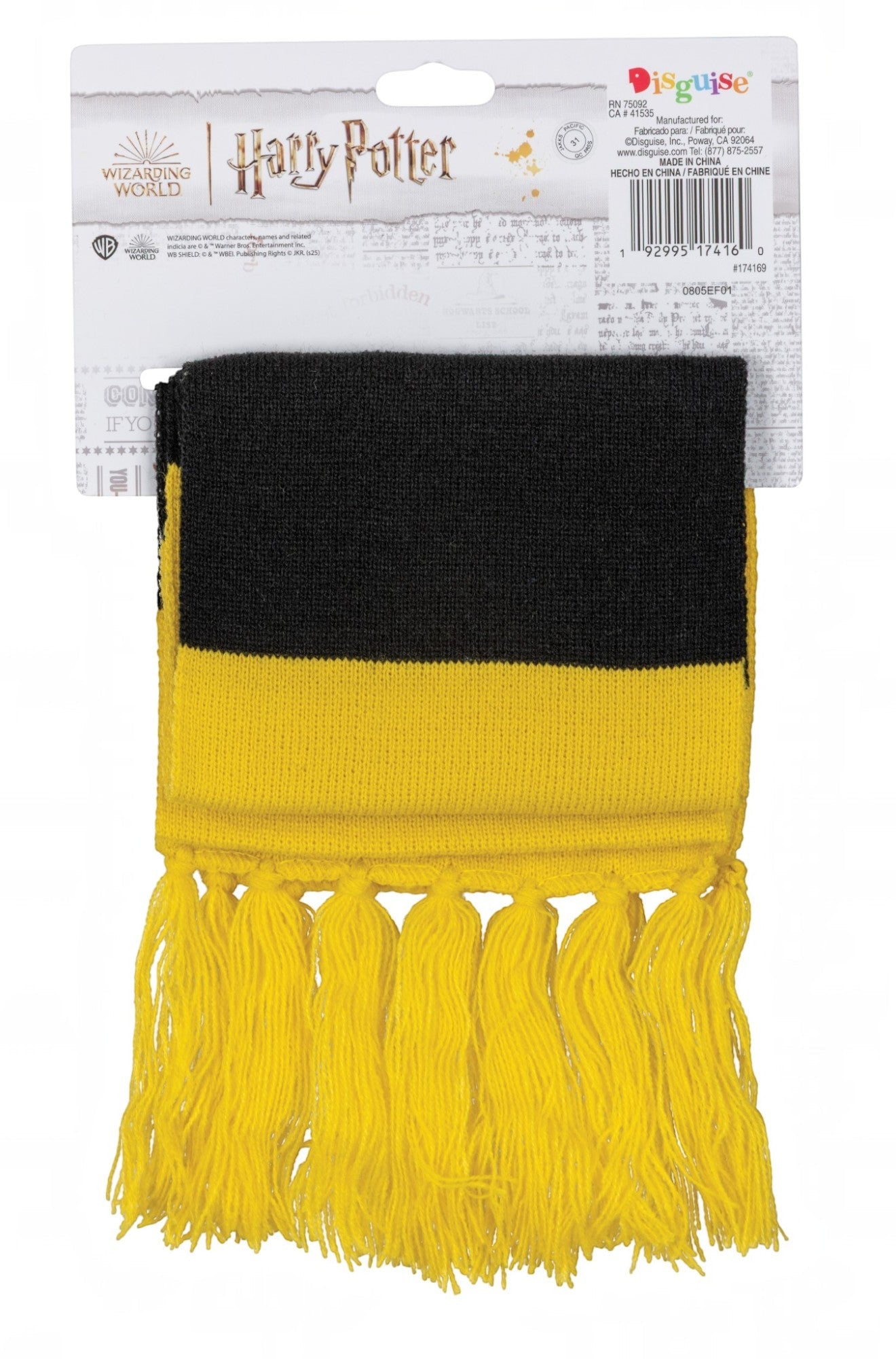 Hufflepuff Crested Scarf