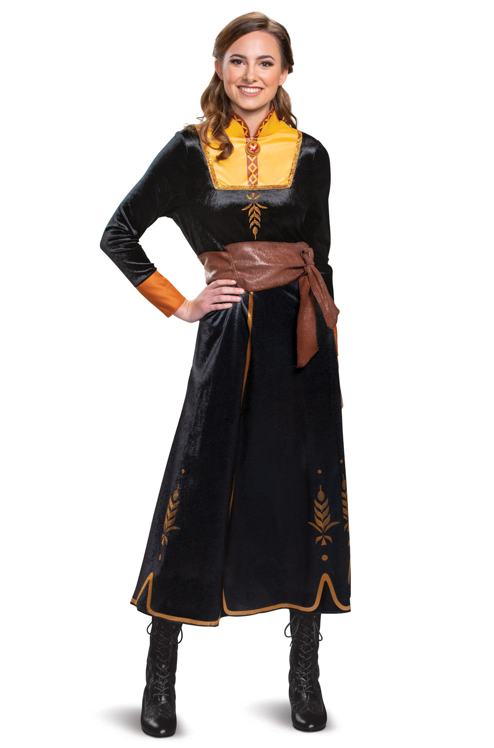 anna black dress frozen 2 I'm absolutely obsessed with Anna's F2 design: Her badass black dress, cute bronze pants, adorable knee-high boots, and that free-flowing strawberry-blonde hair. Anna is despicably underrated and I need to discuss her