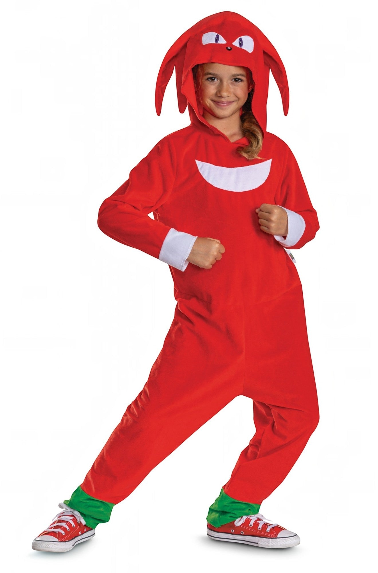 Knuckles Hooded Jumpsuit Classic Child Costume