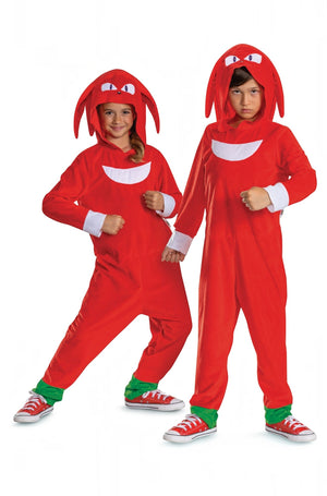 Knuckles Hooded Jumpsuit Classic Child Costume