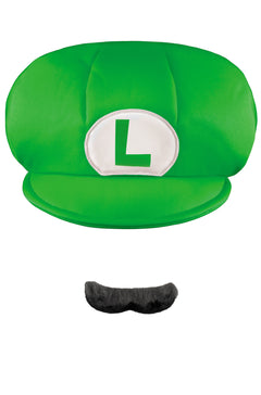 Luigi Child Hat and Moustache