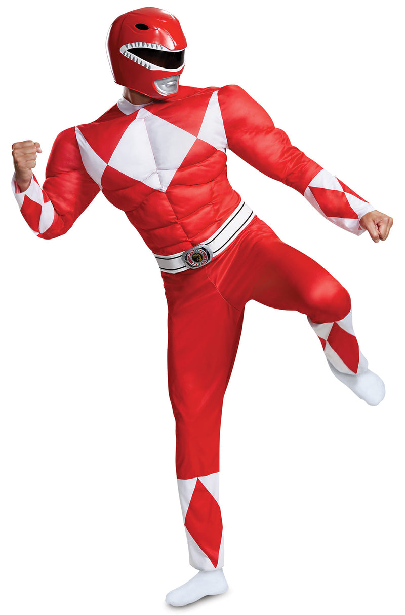 Red Ranger Classic Muscle Adult Costume