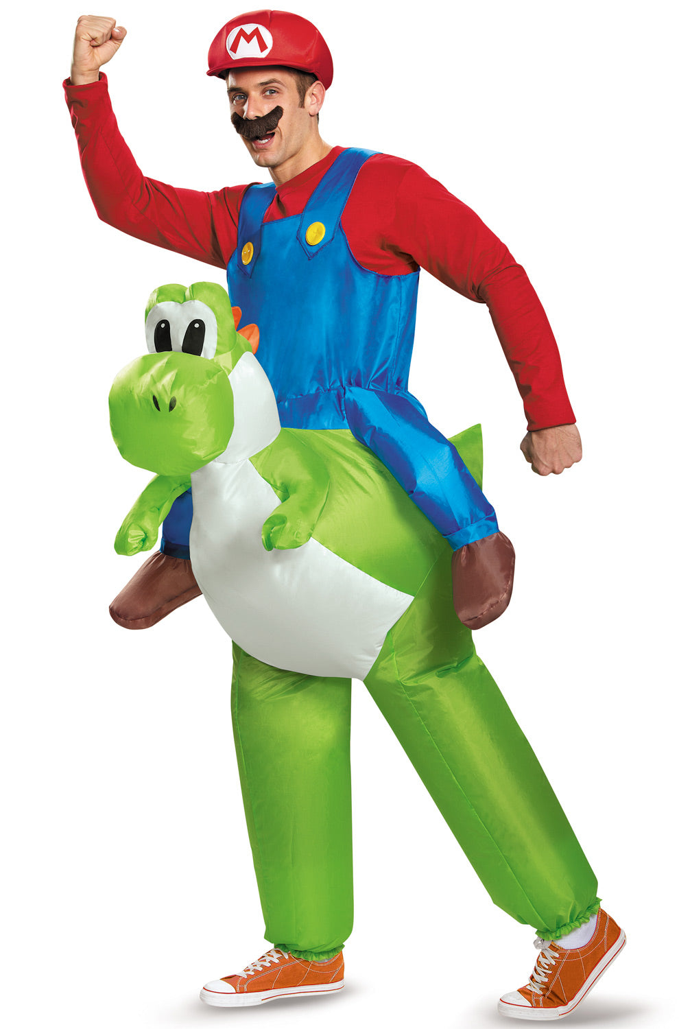 Mario Riding Yoshi Adult Costume