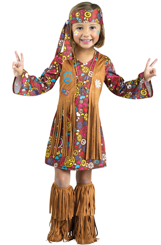 Peace and Love Hippie Toddler Costume