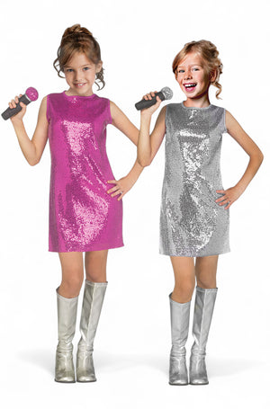 Pink Pop Star Child Costume