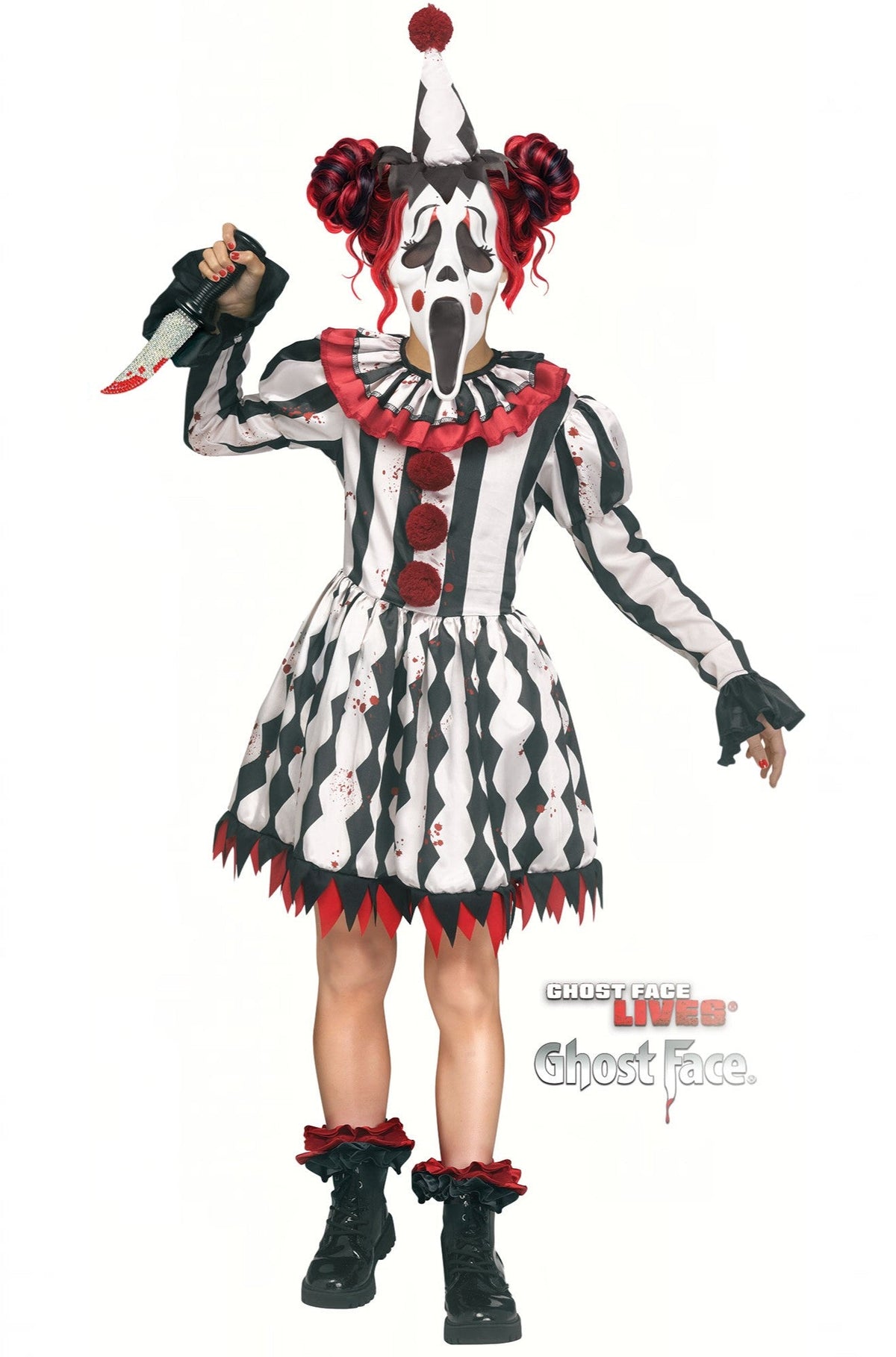 Harlequin Ghost Face Child Costume