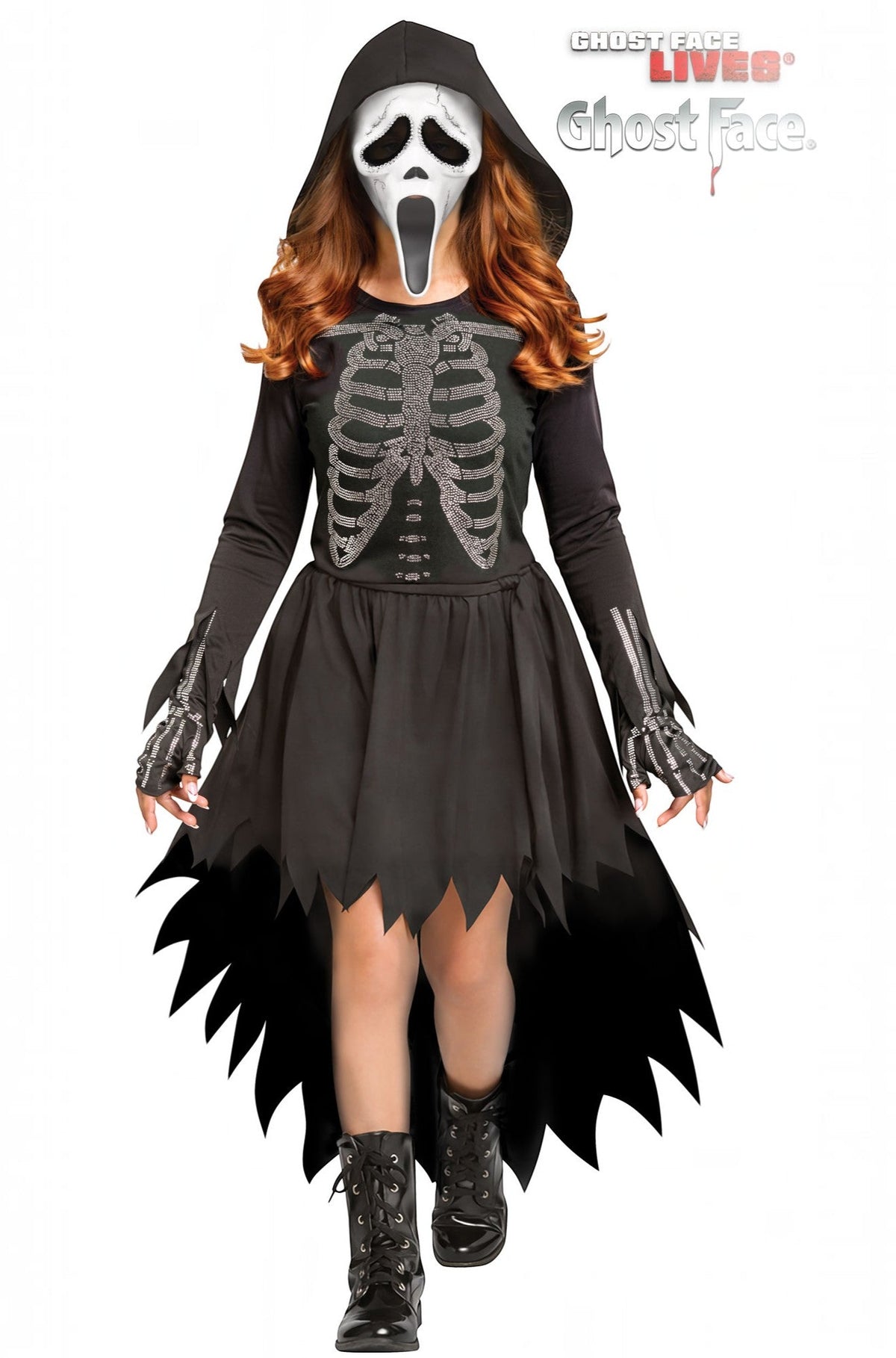 Skele-Stone Ghost Face Child Costume
