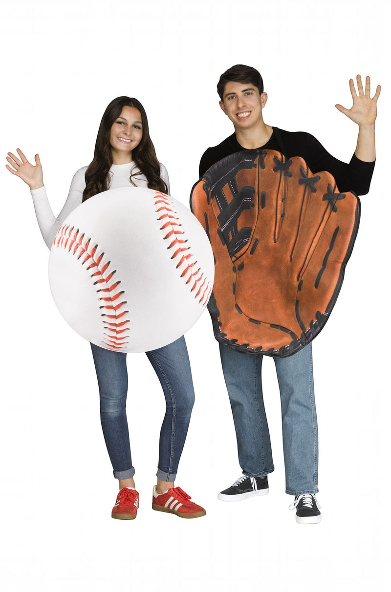 Baseball and Glove Adult Couple's Costume