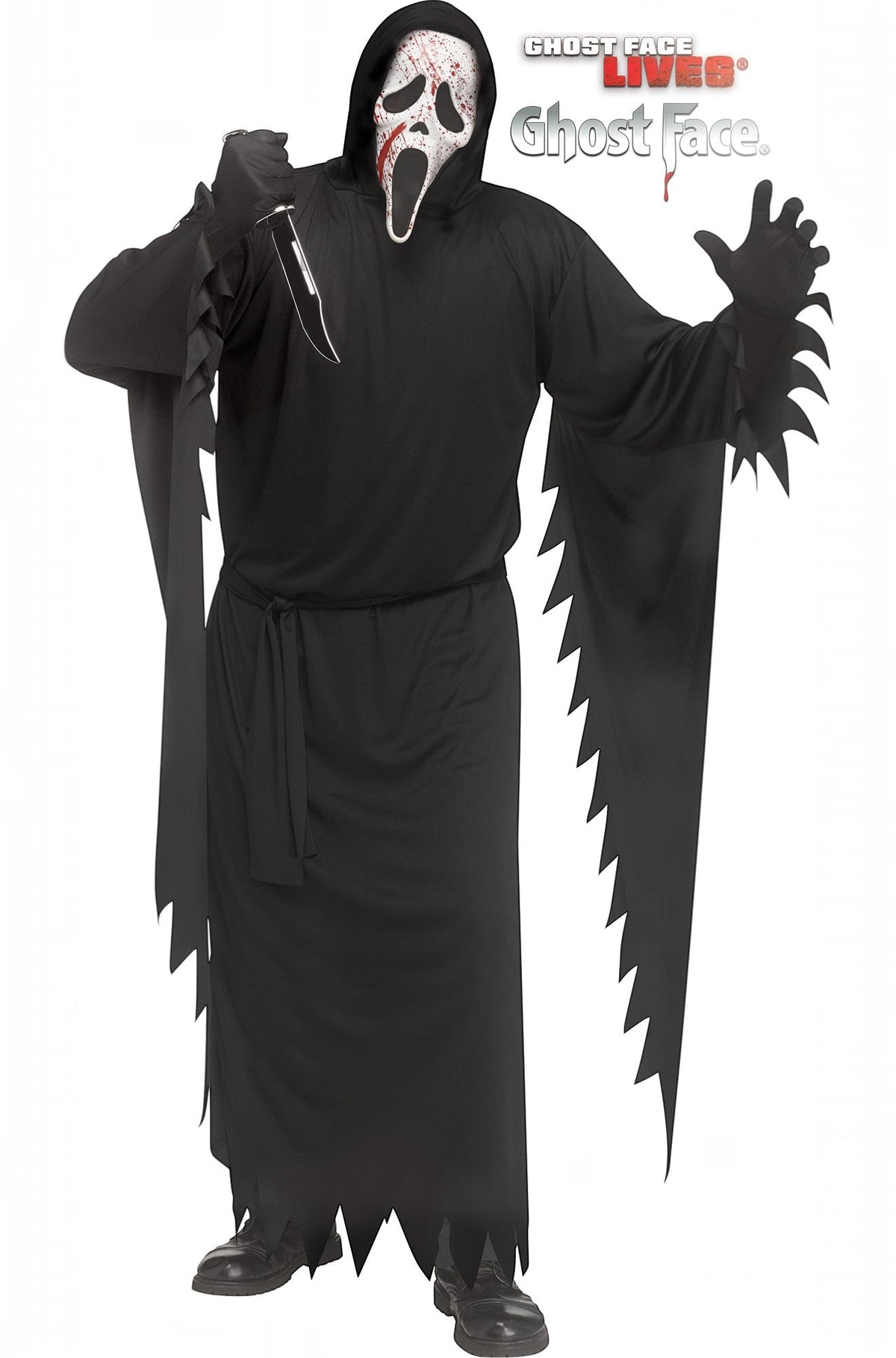 Splatter Ghost Face Adult Costume