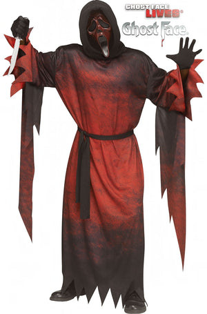 Midnight Red Ghost Face Adult Costume