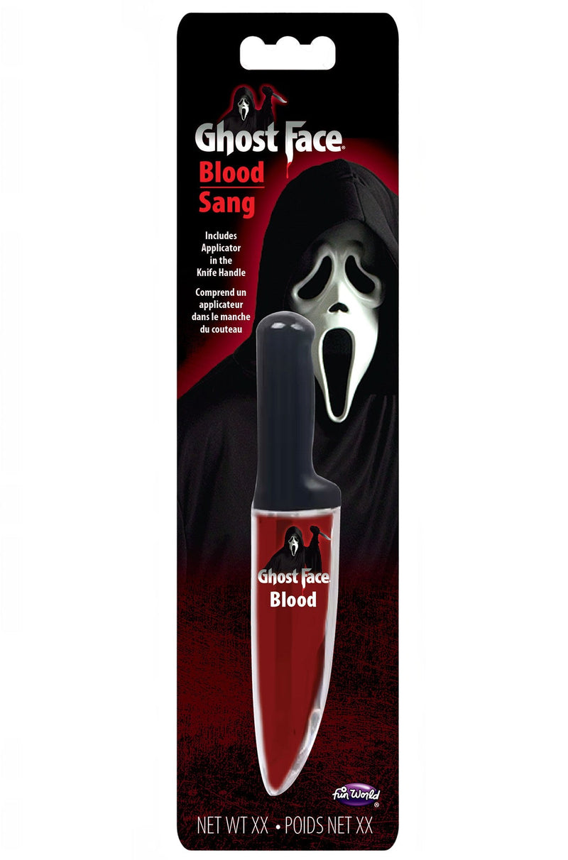 Ghost Face Knife with Fake Blood