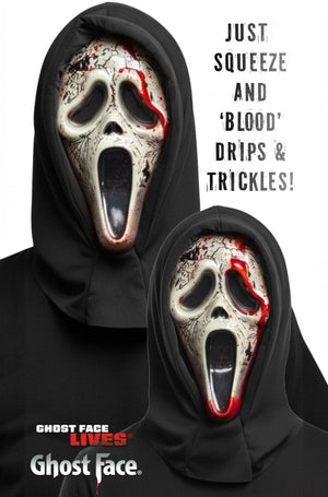 Aged Ghost Face Bleeding Adult Mask