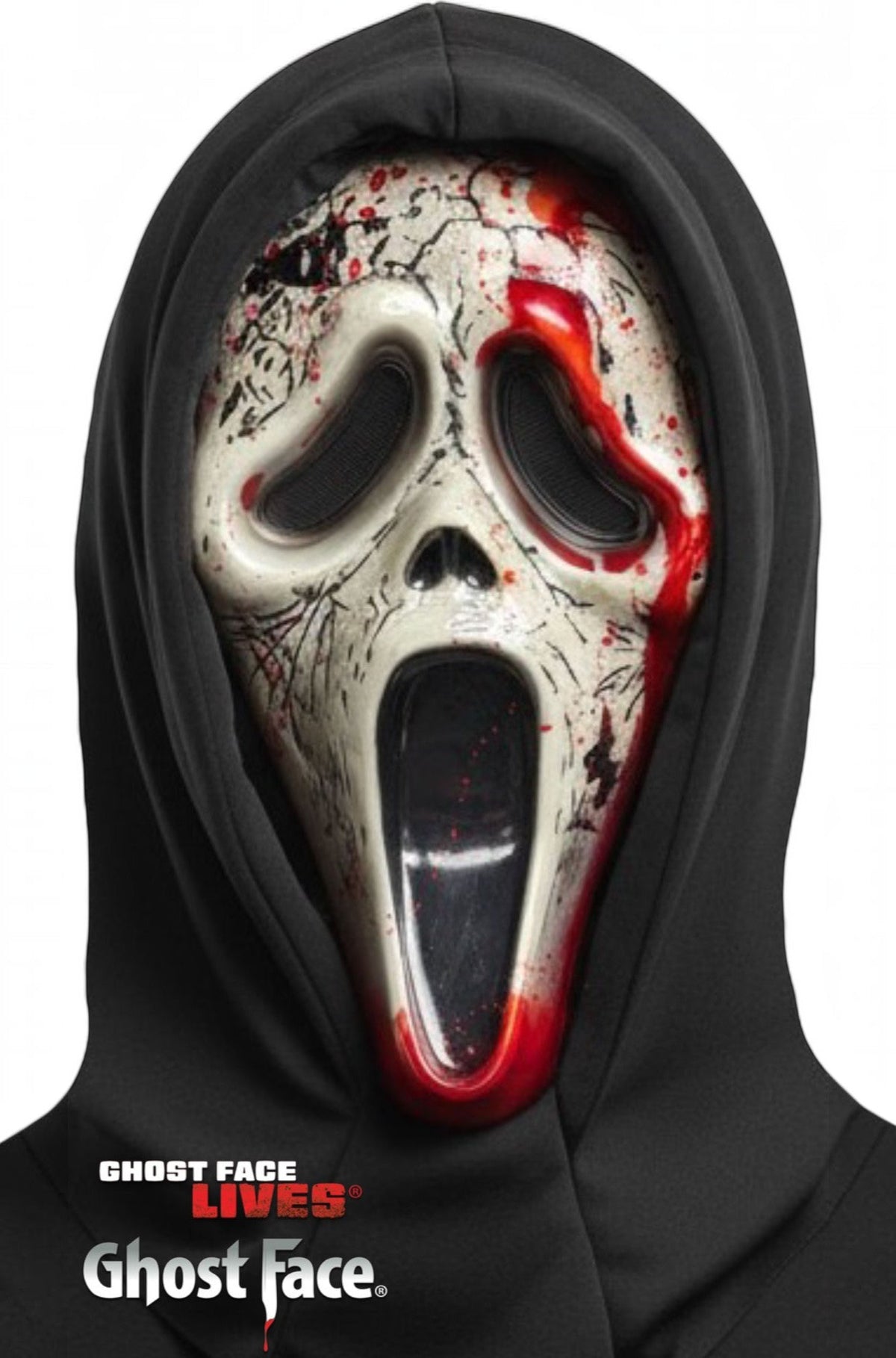Aged Ghost Face Bleeding Adult Mask
