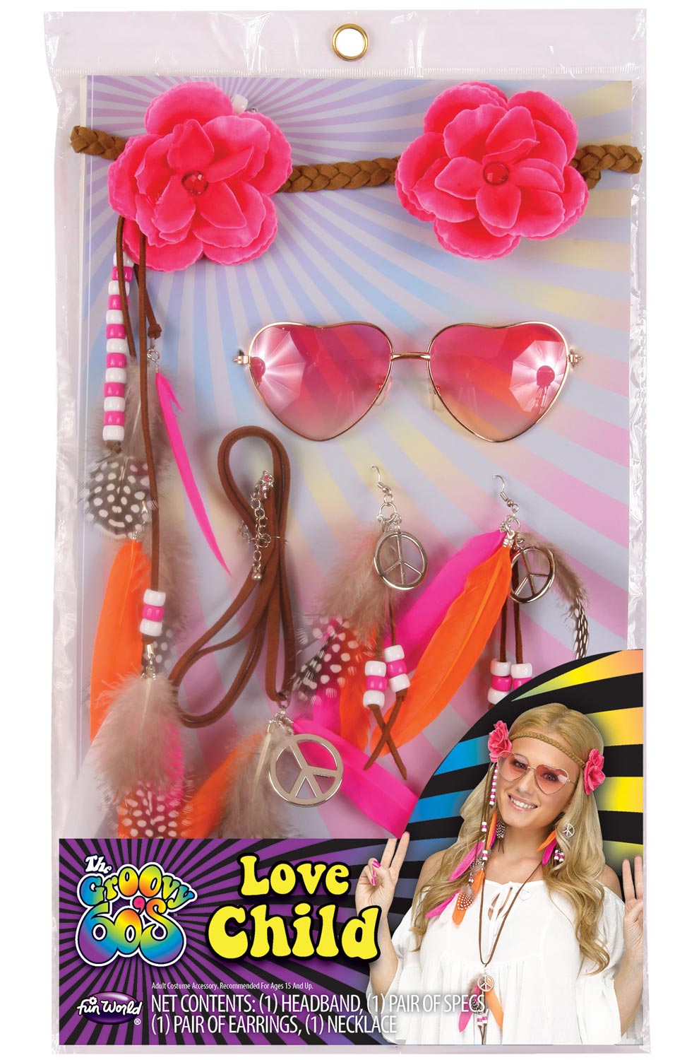 Groovy 60s Love Child Costume Kit