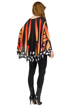 Monarch Butterfly Wing Poncho Adult Costume