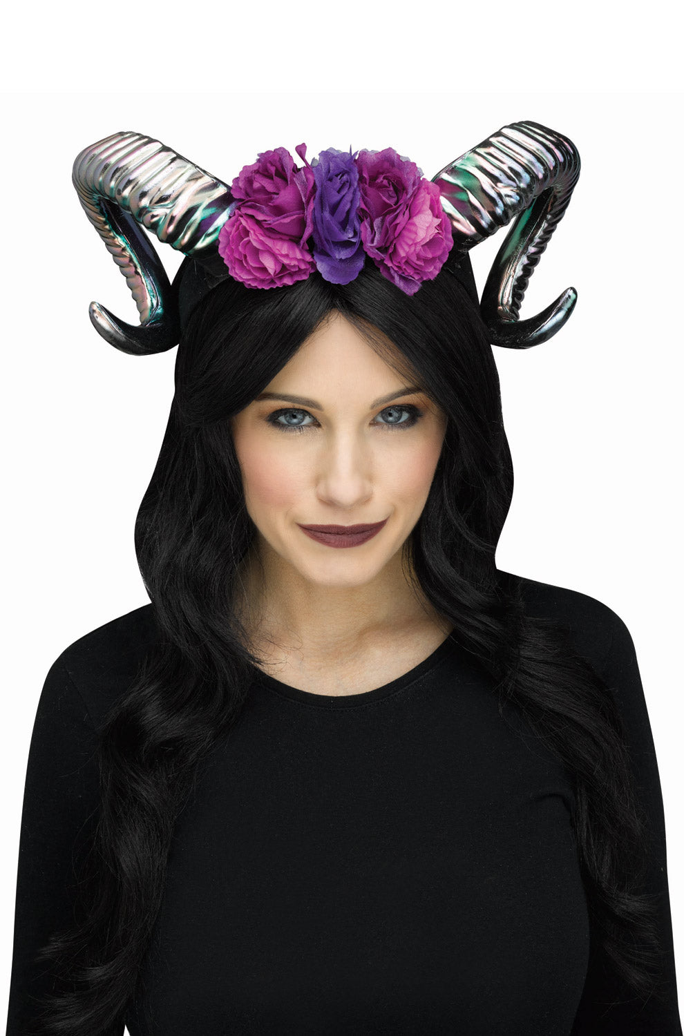 Oil Slick Horn Flower Headpiece
