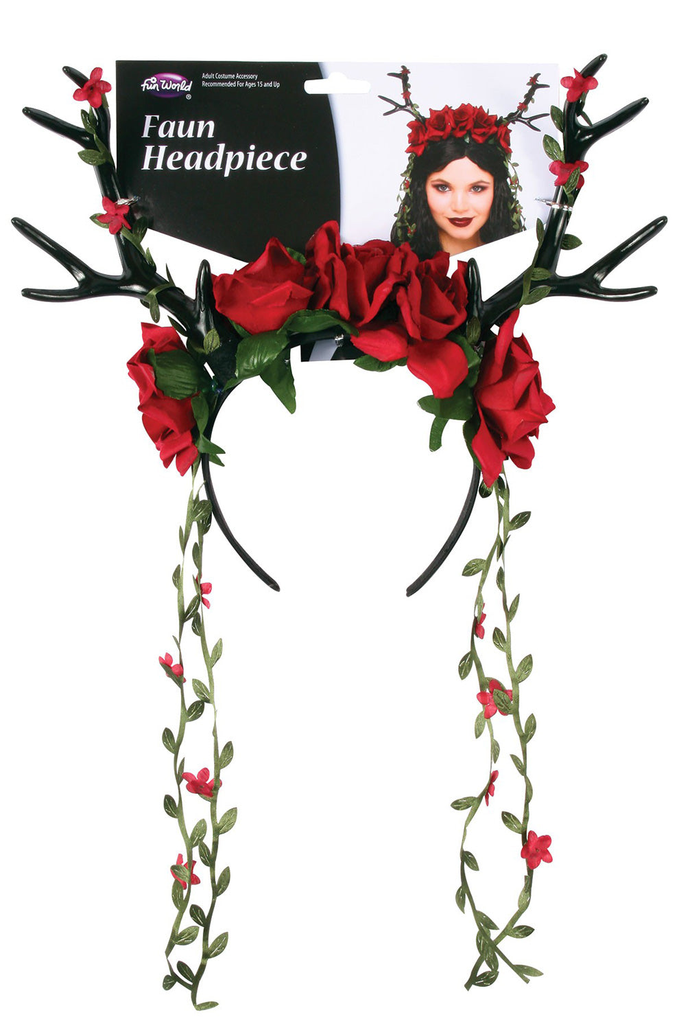 Faun Fantasy Headpiece (Red)