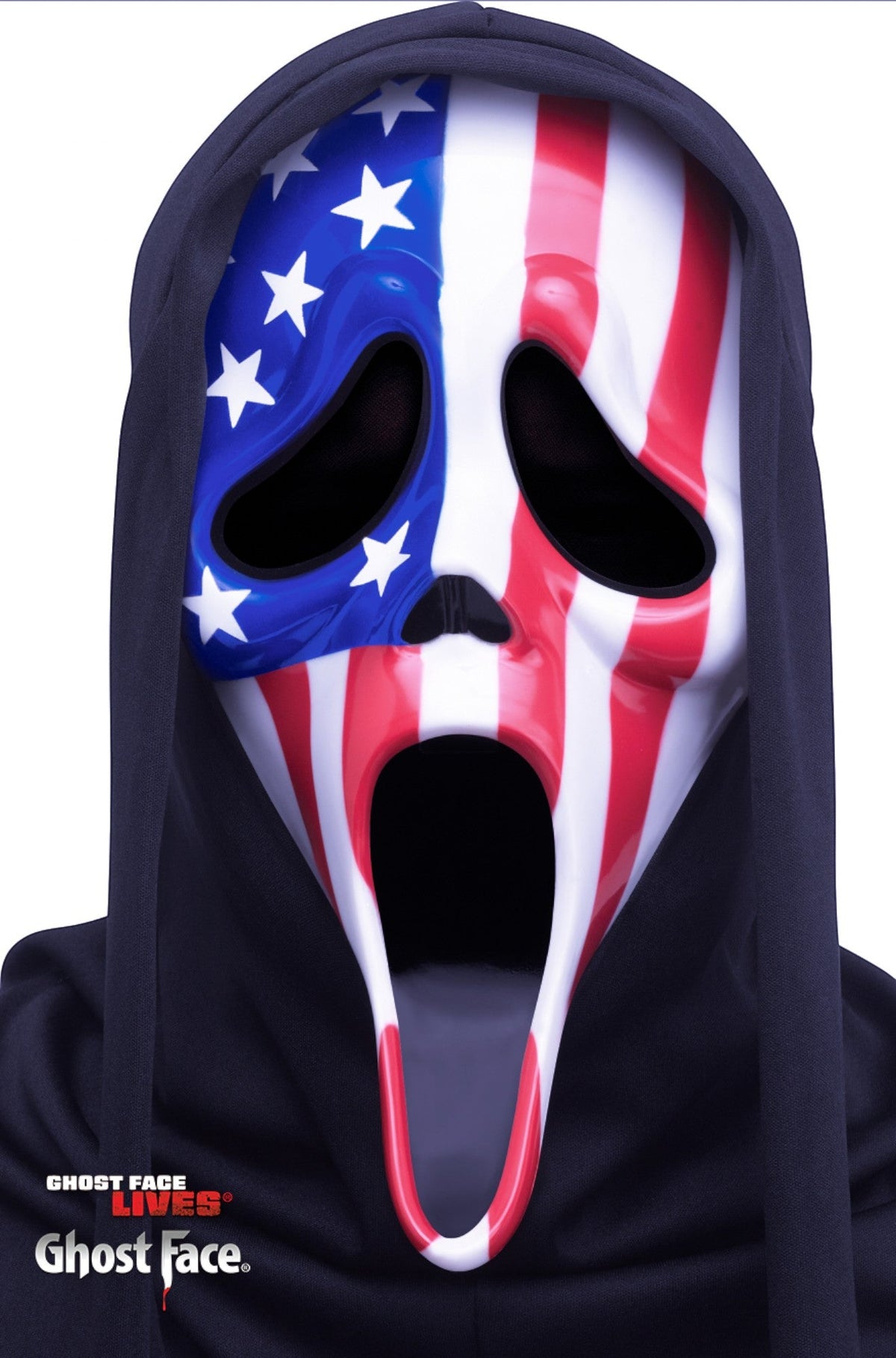 Patriotic Ghost Face Adult Mask