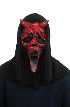 Devil Ghost Face Bling Adult Mask
