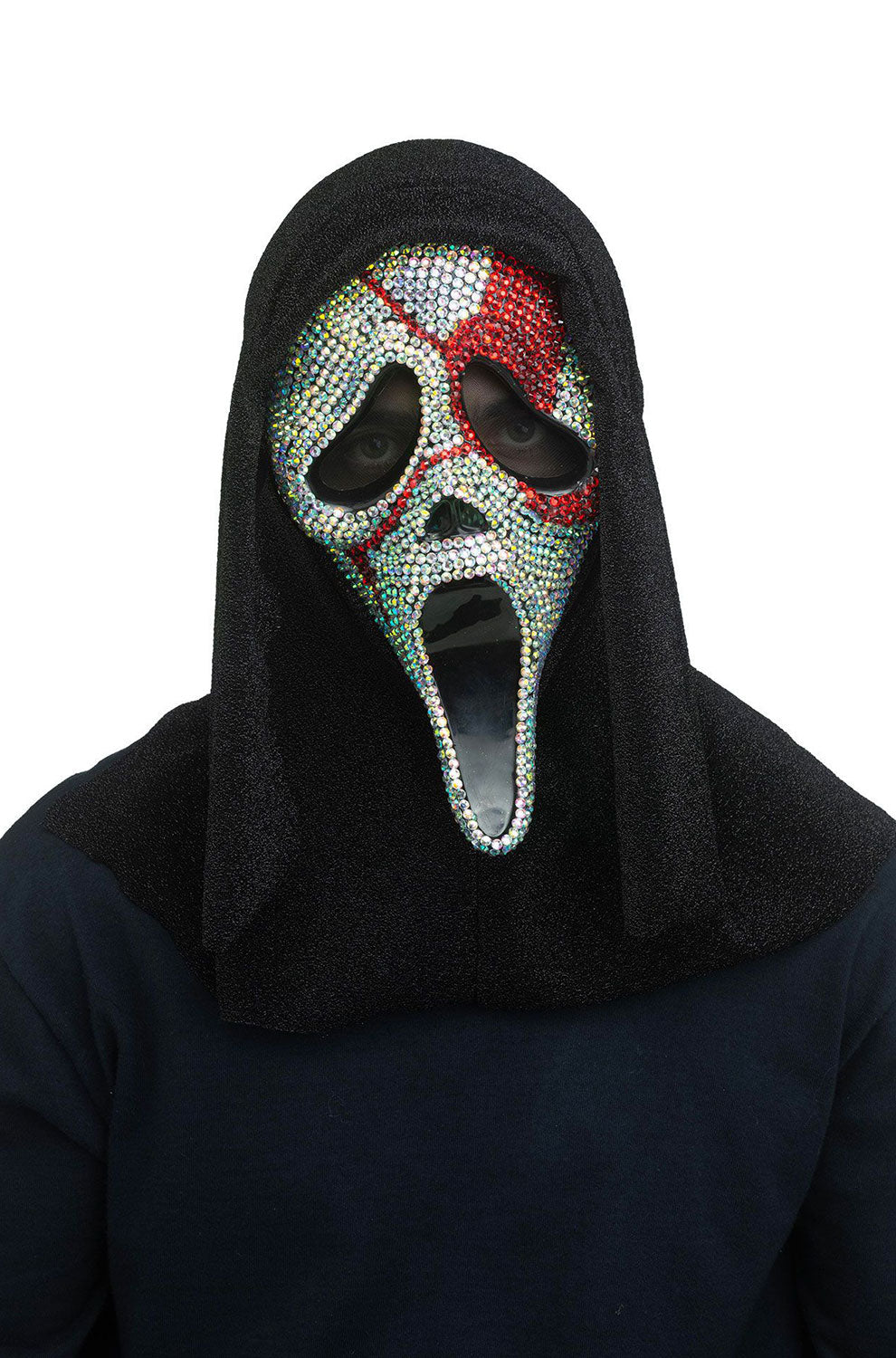 Ghost Face Bloody Bling Adult Mask
