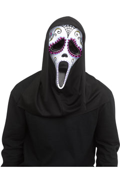 Day of the Dead Ghost Face Adult Mask (White)
