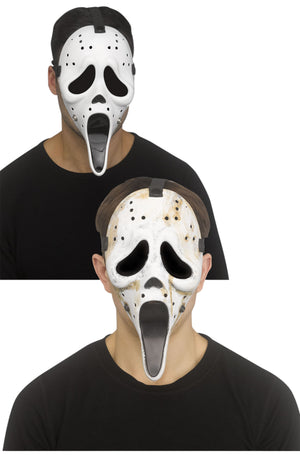 Ghost Face Adult Hockey Mask (Distressed)