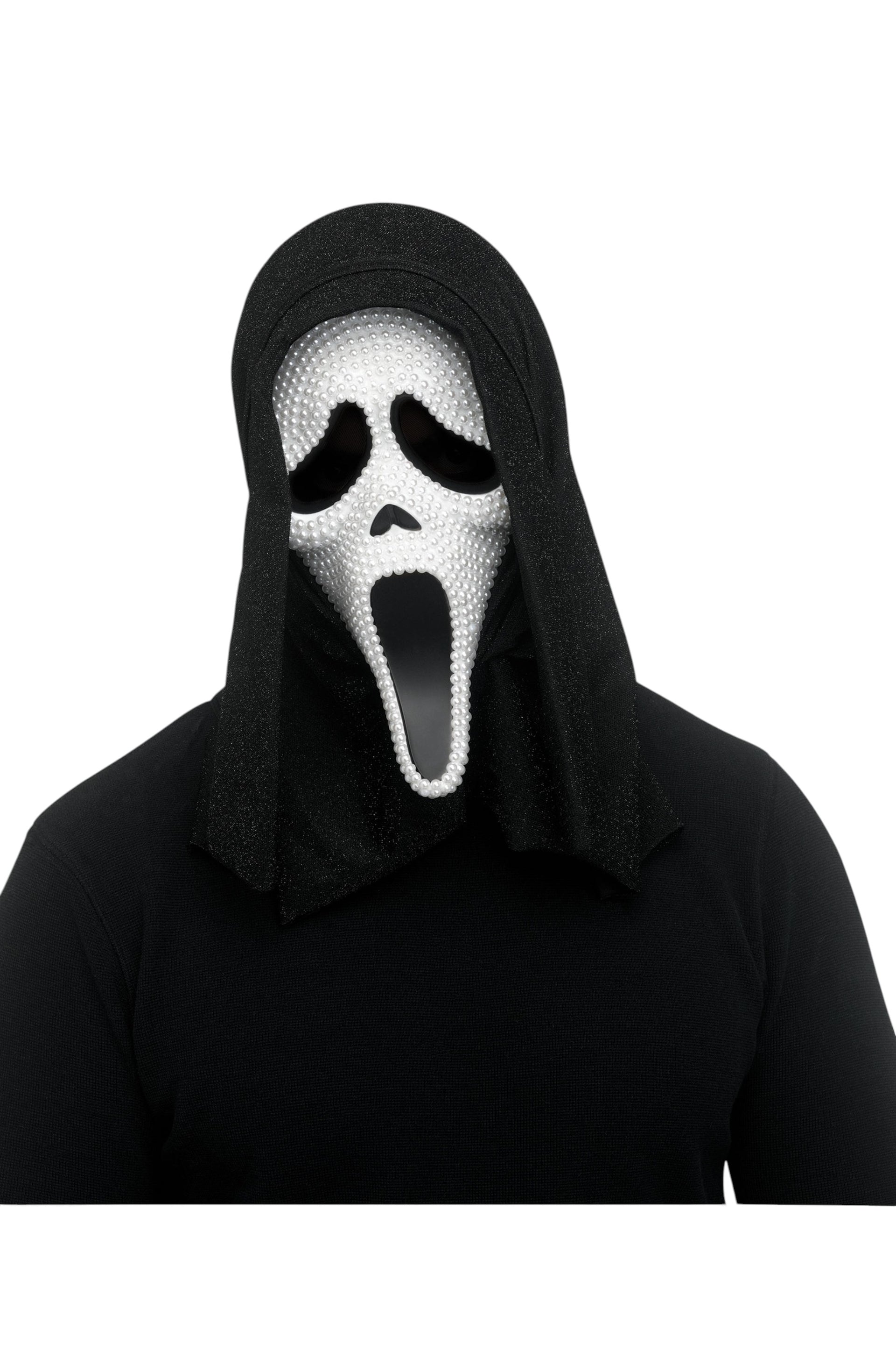 Adults Ghost Face Pearlescent Full Face Mask