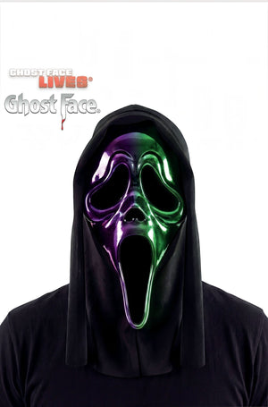 Ghost Face Ombre Chrome Adult Mask