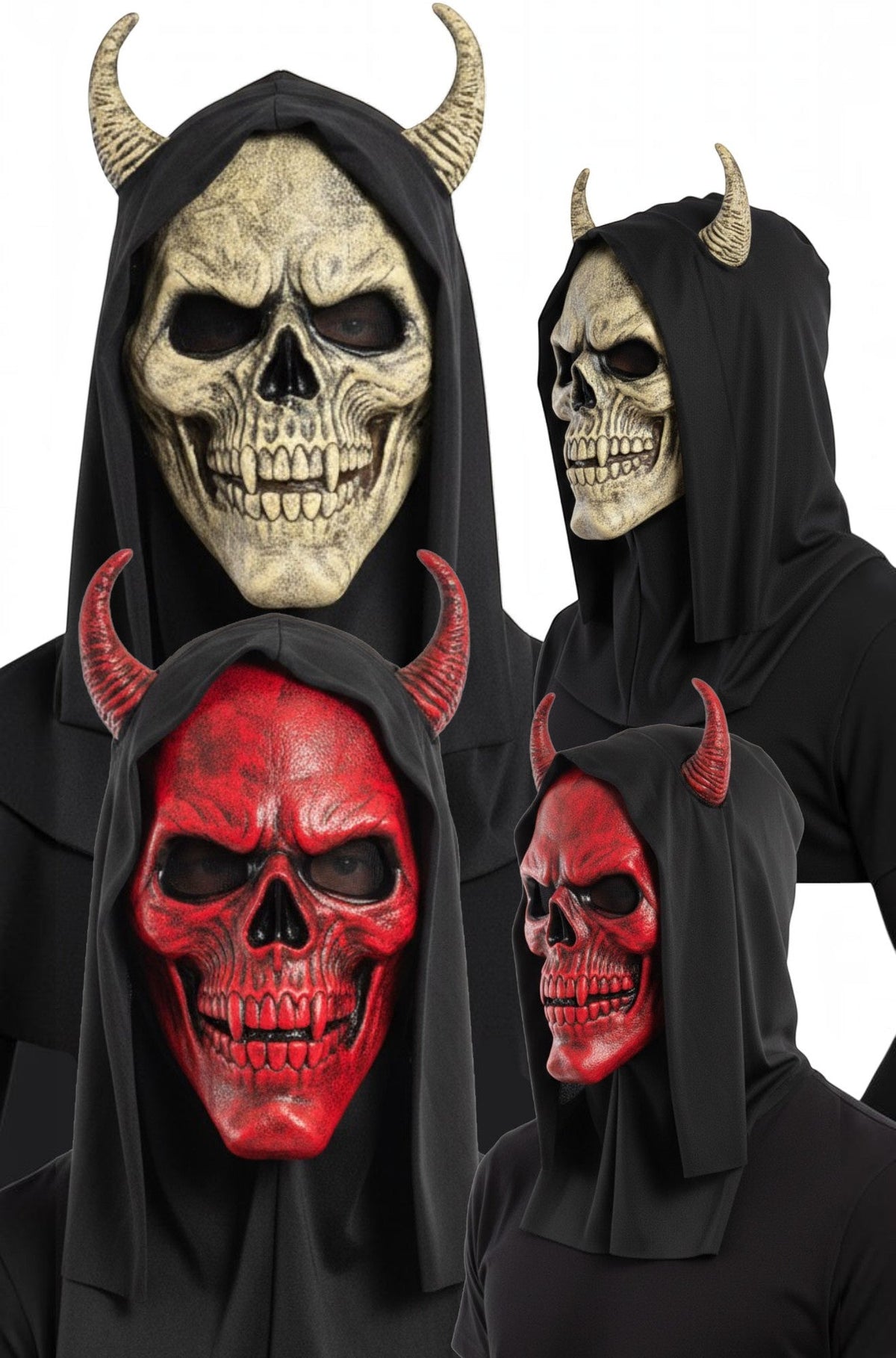 Horned Reaper Adult Mask (Red)