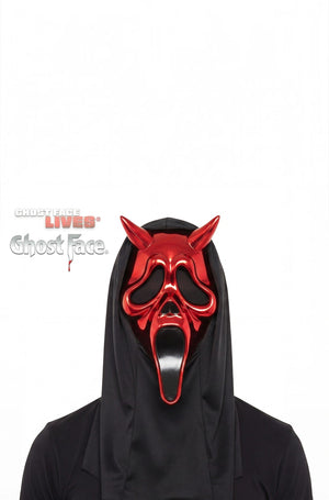 Ghost Face Chrome Devil Adult Mask