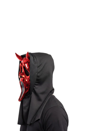 Ghost Face Chrome Devil Adult Mask