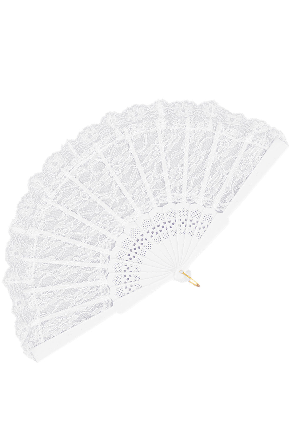 Lace Fan (White)