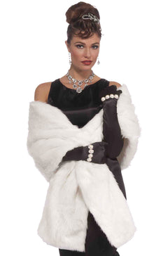 Faux Mink Stole Accessory