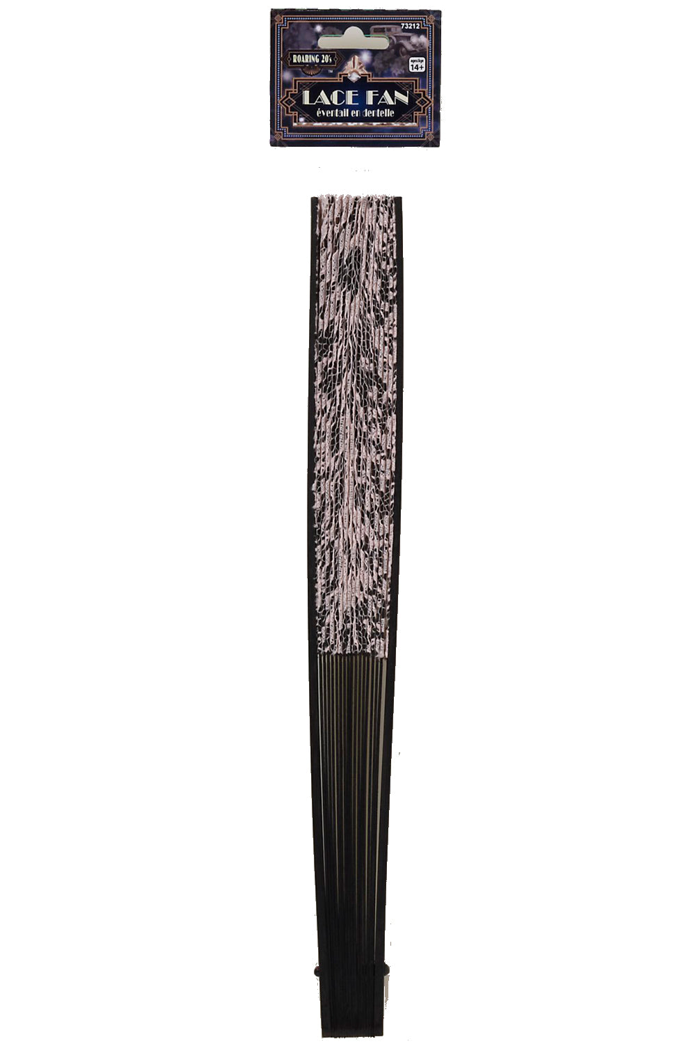 Roaring 20s Lace Fan (Beige)