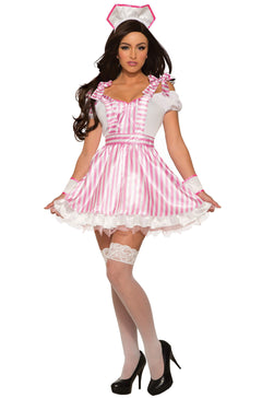 Sexy Candee Striper Nurse Adult Costume (XS/S)