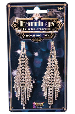 Flapper Rhinestone Earrings