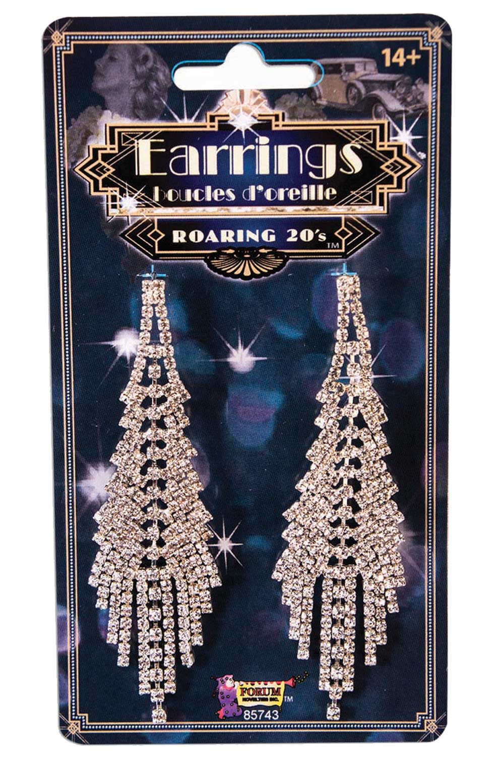 Flapper Rhinestone Earrings