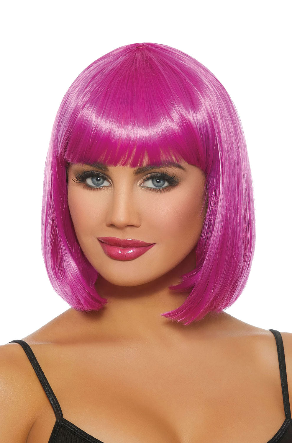 Mid-Length Bob Wig (Magenta)
