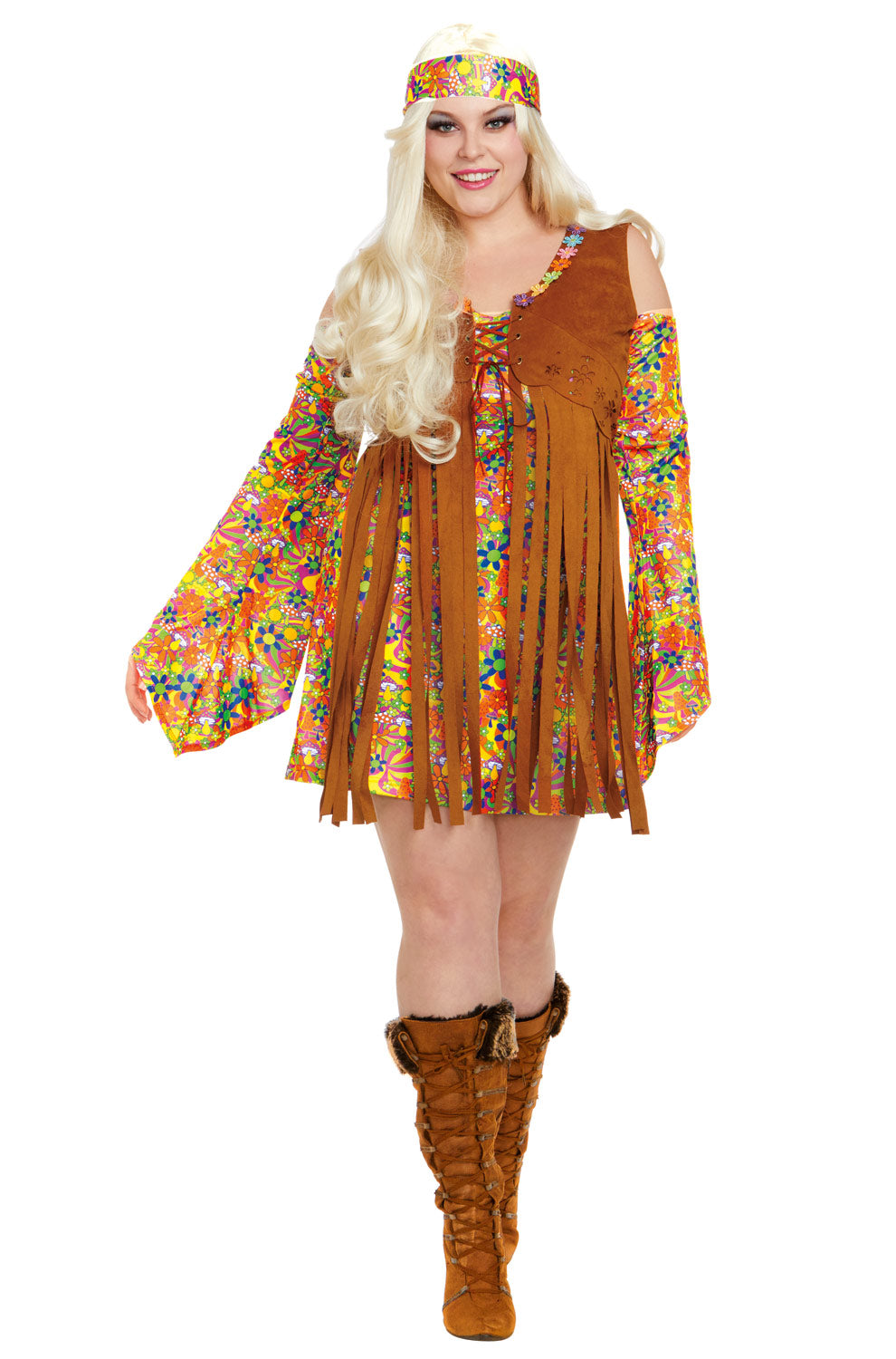 Hippie Plus Size Costume