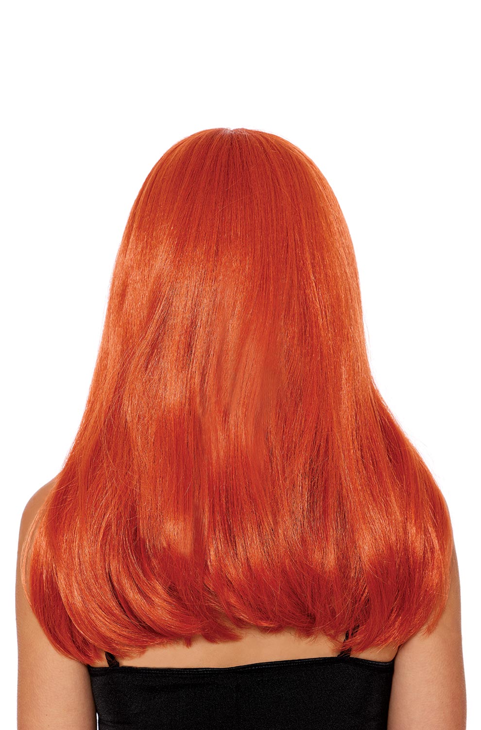 Long Auburn with Bangs Adult Wig