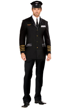 Mile High Pilot Hugh Jorgan Adult Costume