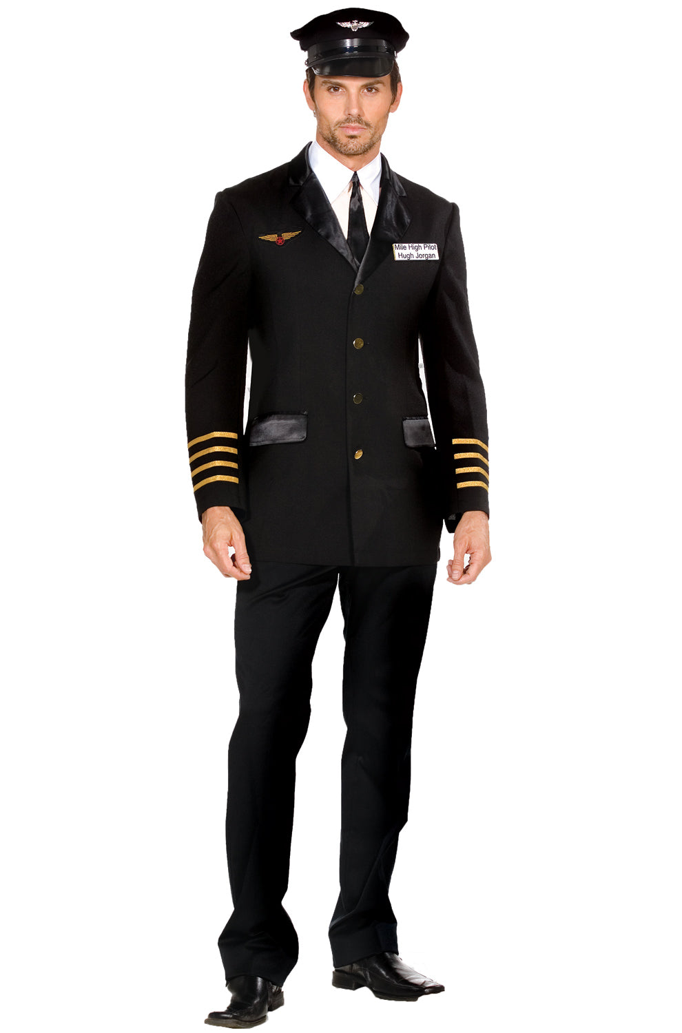 Mile High Pilot Hugh Jorgan Adult Costume