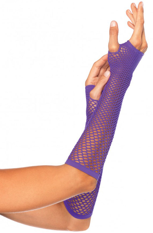 Triangle Net Fingerless Gloves