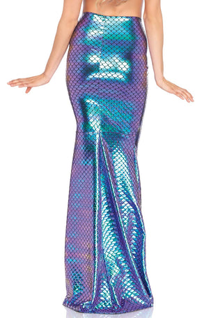 Iridescent Scale Mermaid Skirt Adult Costume