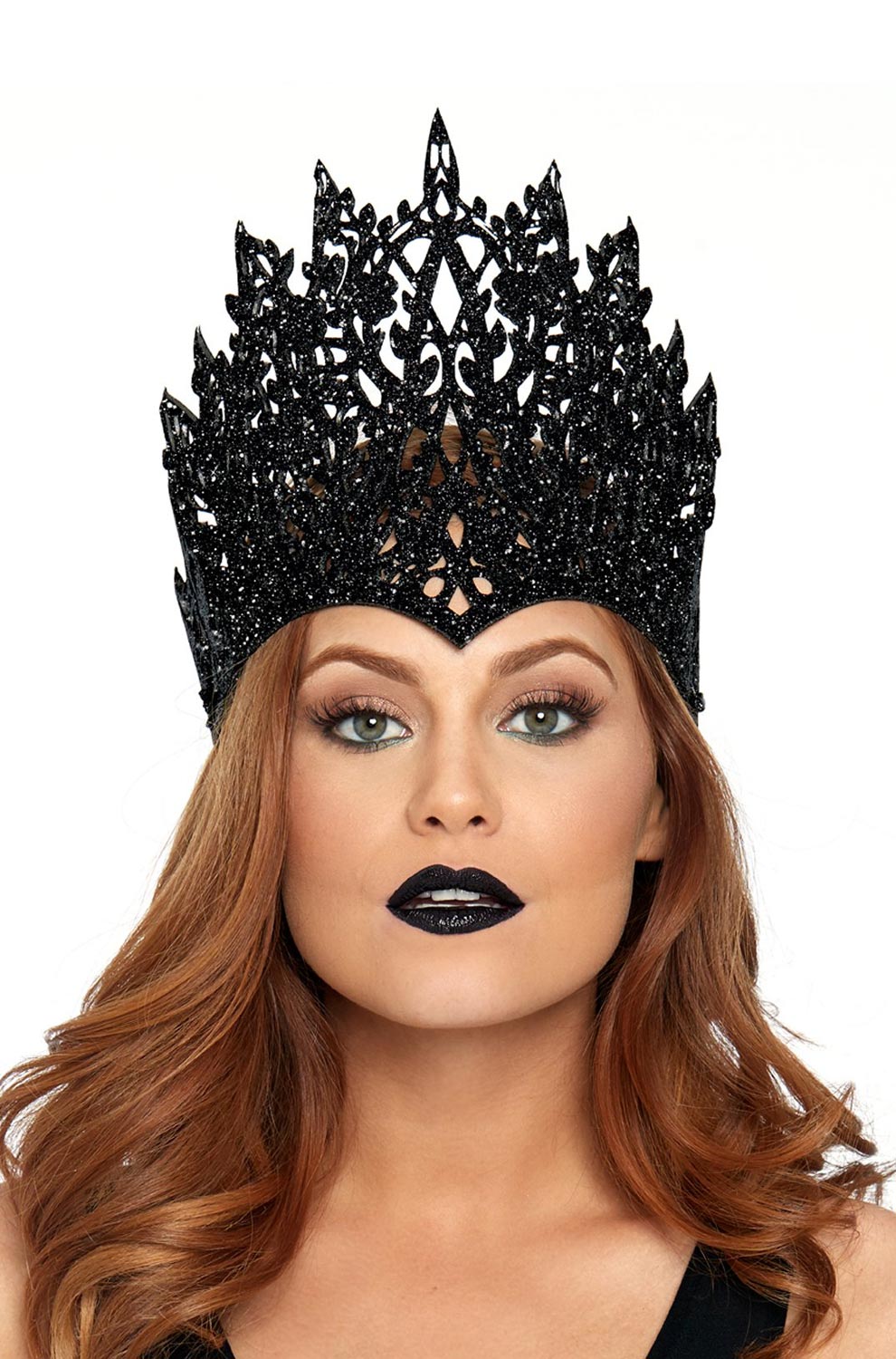 Glitter Die Cut Crown with Jewel Accent